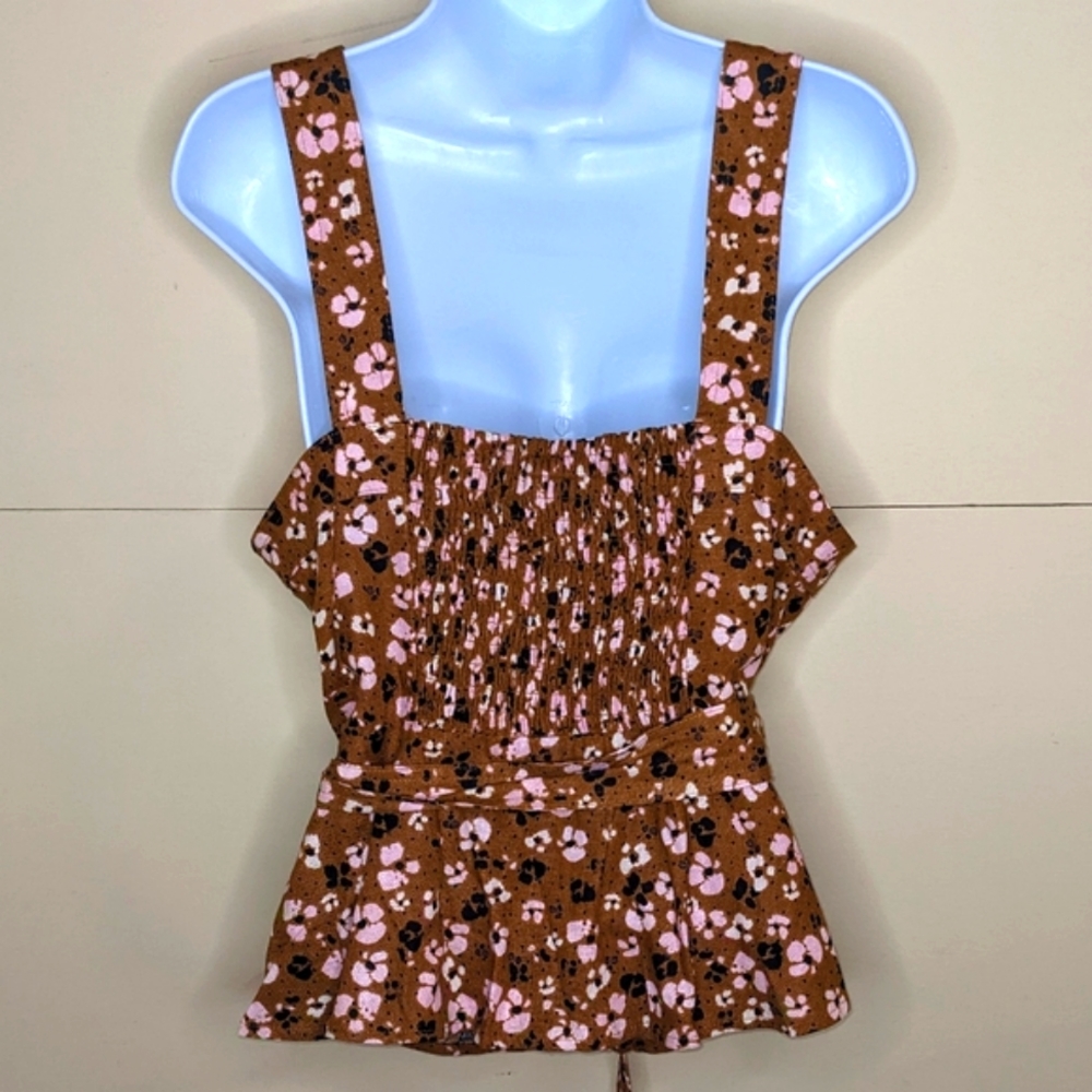 Who What Wear Floral Print Tank Top - Picture 3 of 5